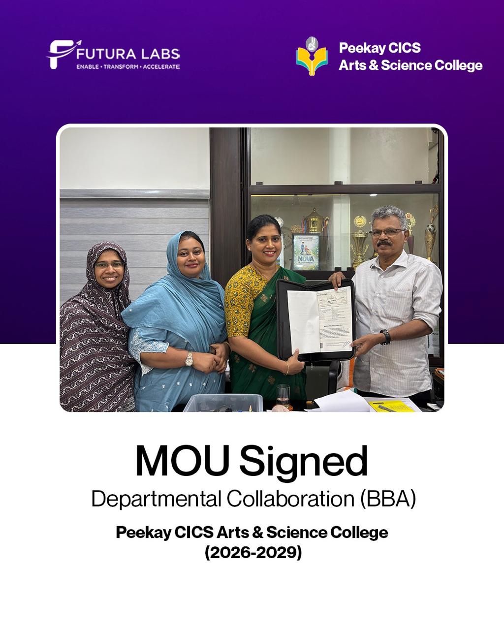 Memorandum of Understanding (MoU) Signed with Futura Labs
